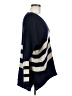 Cecico 100% Acrylic Chevron-herringbone Blue Pullover Sweater Size M - photo 4