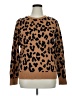 Kim Rogers 100% Cotton Animal Print Brown Pullover Sweater Size XL (petite) - photo 1