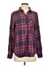 Rails 100% Rayon Plaid Burgundy Long Sleeve Button-Down Shirt Size S - photo 1