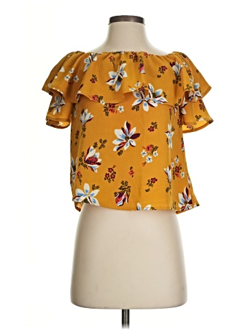 H.I.P. Happening in the Present Short Sleeve Blouse (view 1)