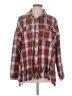 ee:some Plaid Red Long Sleeve Blouse Size L - photo 1