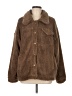 Very J 100% Polyester Brown Faux Fur Jacket Size L - photo 1
