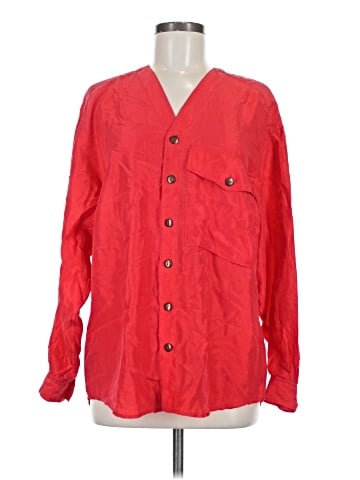 Lizwear by Liz Claiborne Long Sleeve Button-Down Shirt (view 1)