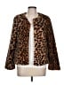 Assorted Brands 100% Polyester Animal Print Brown Faux Fur Jacket Size L - photo 1
