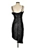 Boohoo 100% Polyester Metallic Silver Cocktail Dress Size 4 - photo 2