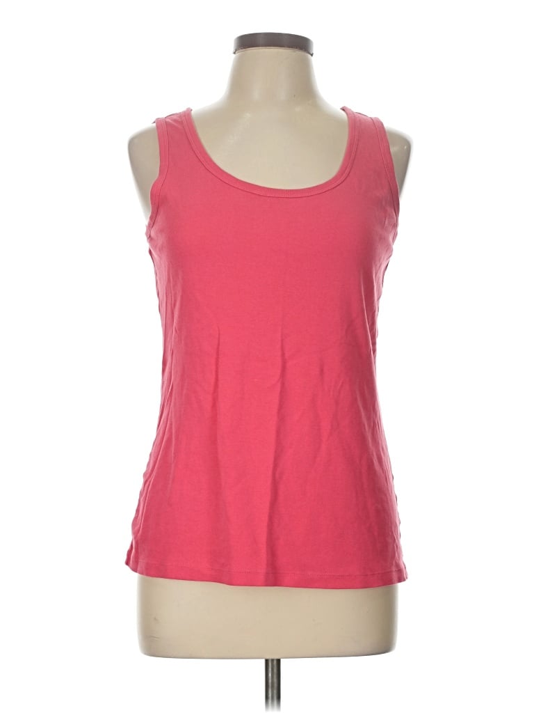 Pre-owned St. John's Bay Tank Top Pink Scoop Neck Tops