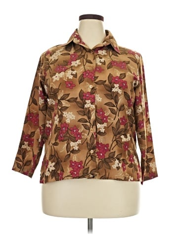 BonWorth 3/4 Sleeve Button-Down Shirt (view 1)