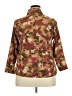 BonWorth Floral Brown 3/4 Sleeve Button-Down Shirt Size 2X (estimated) - photo 2