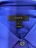 J.Crew Blue Long Sleeve Silk Top Size 2 - photo 7