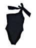J.Crew Solid Black Blue One Piece Swimsuit Size 6 - photo 1