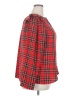 Shein Curve Plaid Red Long Sleeve Blouse Size 18 Plus (3) - photo 4