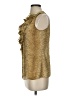 AK Anne Klein 100% Polyester Gold Sleeveless Blouse Size S - photo 5