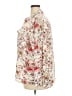 C. Wonder 100% Rayon Floral Ivory Long Sleeve Button-Down Shirt Size 20W - photo 5
