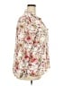 C. Wonder 100% Rayon Floral Ivory Long Sleeve Button-Down Shirt Size 20W - photo 4