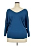 Unbranded Blue 3/4 Sleeve Blouse Size 2X (estimated) - photo 2