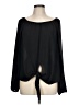Eight Sixty 100% Polyester Black Long Sleeve Blouse Size L - photo 1