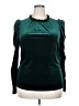 Shein Curve Green Teal Long Sleeve Blouse Size 18 Plus (3) - photo 1