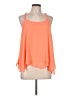 Elan 100% Polyester Orange Sleeveless Blouse Size L - photo 1
