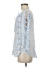 Fred David Blue 3/4 Sleeve Blouse Size M - photo 5