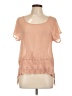 Charming Charlie Orange Short Sleeve Blouse Size L - photo 1