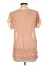 Charming Charlie Orange Short Sleeve Blouse Size L - photo 2