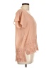 Charming Charlie Orange Short Sleeve Blouse Size L - photo 4