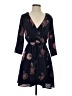 Collective Concepts 100% Polyester Floral Blue Casual Dress Size XS - photo 1