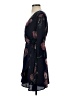 Collective Concepts 100% Polyester Floral Blue Casual Dress Size XS - photo 5