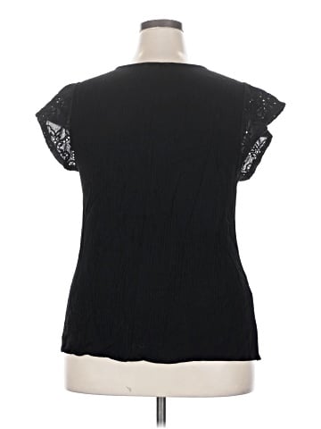Indigo Rose Short Sleeve Blouse (view 2)