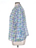 Potpourri Designs Color Block Blue 3/4 Sleeve Button-Down Shirt Size XL (estimated) - photo 5