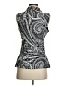 White House Black Market Silver Sleeveless Blouse Size S - photo 2