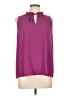 CeCe Solid Purple Sleeveless Blouse Size L - photo 1