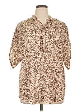 Shein Curve Short Sleeve Polo