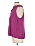 CeCe Solid Purple Sleeveless Blouse Size L - photo 5