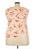 Worthington 100% Polyester Orange Sleeveless Blouse Size XXL - photo 2