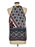 Monteau 100% Polyester Teal Sleeveless Blouse Size L - photo 2