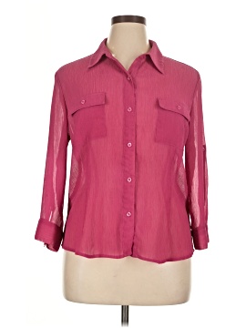 Emma James 3/4 Sleeve Button Down Shirt