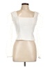 Lulus Ivory Long Sleeve Blouse Size L - photo 1
