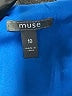 Muse Solid Blue Casual Dress Size 10 - photo 7