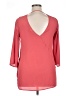 Bellatrix 100% Polyester Red 3/4 Sleeve Top Size XL - photo 2