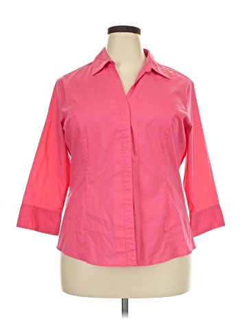 Riders by Lee 3/4 Sleeve Button-Down Shirt (view 1)