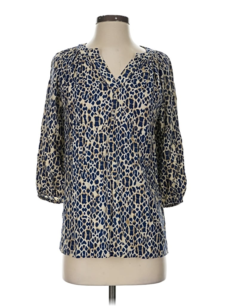 Pre-owned Fenn Wright Manson 3/4 Sleeve Blouse In Blue