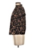 Shein 100% Polyester Floral Black Short Sleeve Blouse Size 2 - photo 5