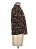 Shein 100% Polyester Floral Black Short Sleeve Blouse Size 2 - photo 4