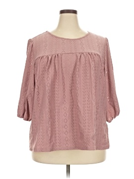 Shein Curve 3/4 Sleeve Blouse