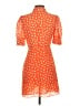 Zara 100% Polyester Orange Casual Dress Size XS - photo 2