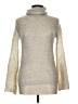 Hippie Metallic Silver Turtleneck Sweater Size L - photo 1