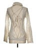 Hippie Metallic Silver Turtleneck Sweater Size L - photo 2