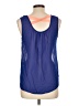 Mine 100% Polyester Blue Sleeveless Blouse Size L - photo 2