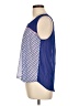 Mine 100% Polyester Blue Sleeveless Blouse Size L - photo 5